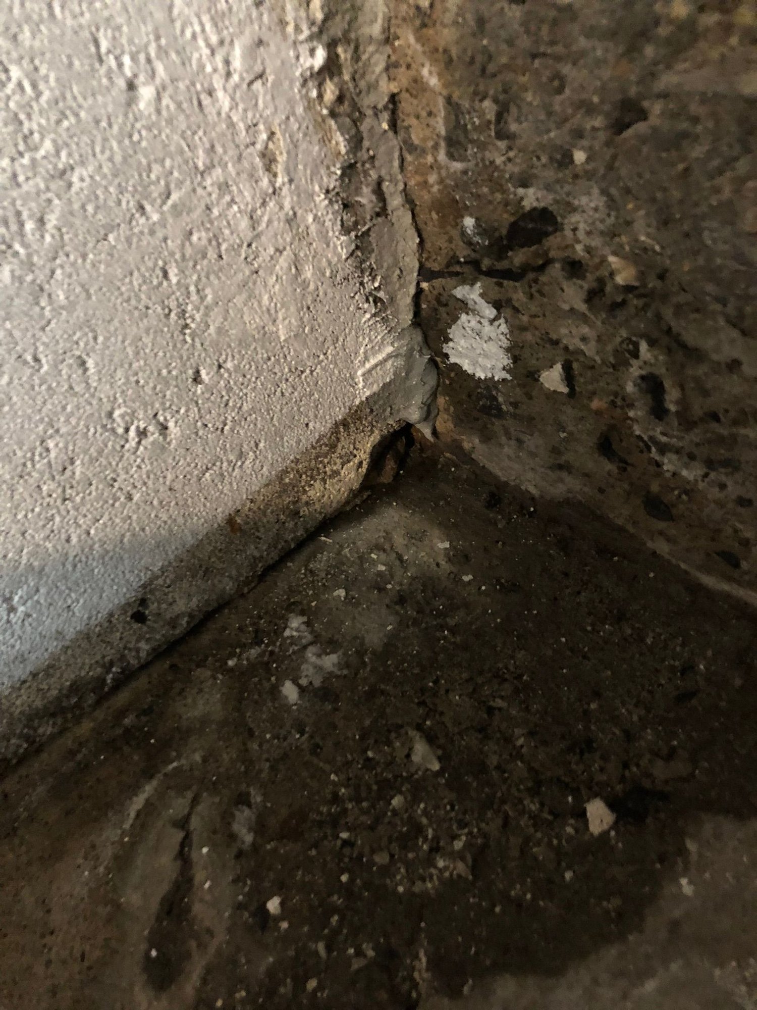 Cove joint seepage in basement/garage can i close the hole without