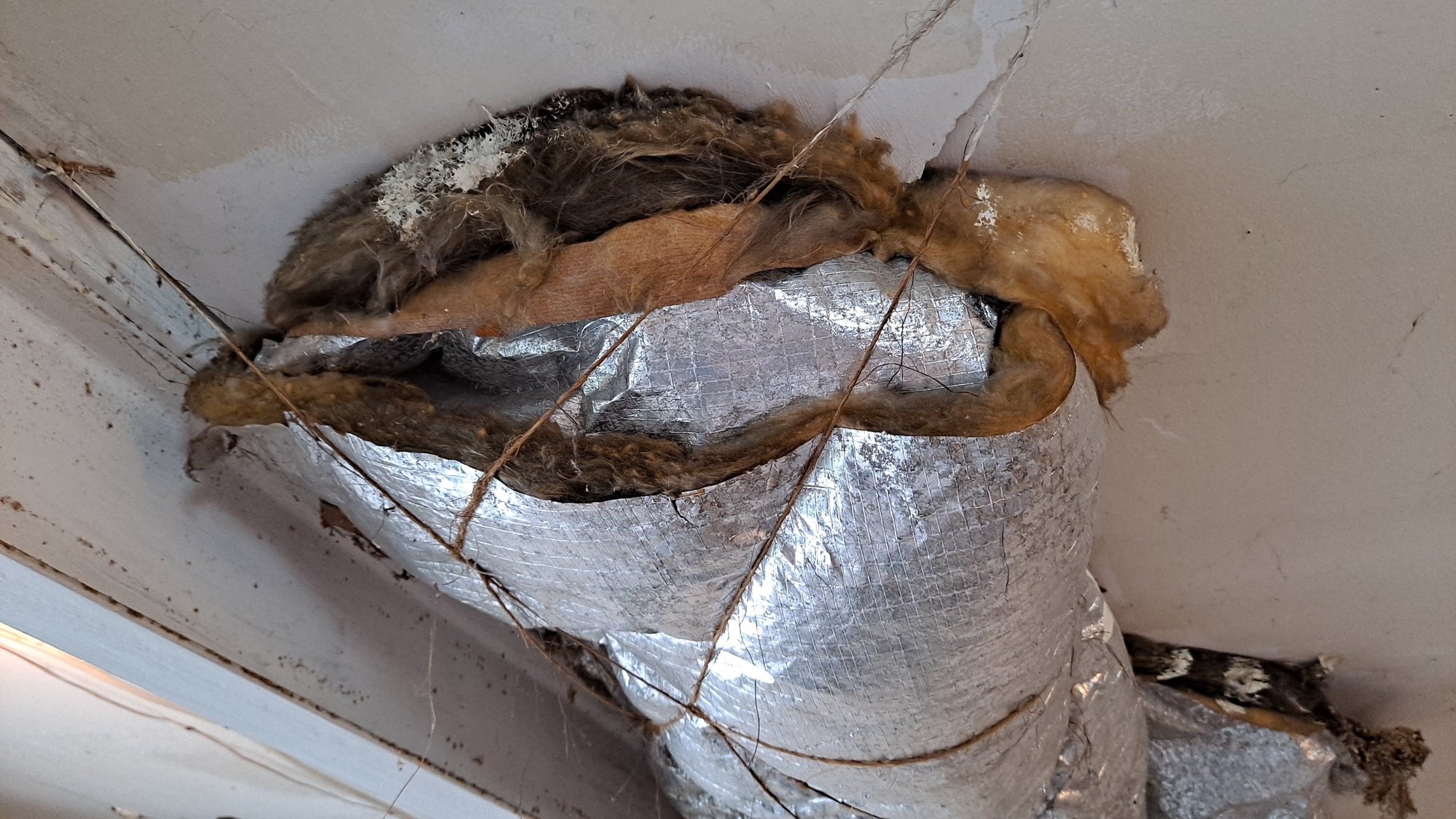 Best Way To Reinsulate Garage Heat Vent Ductwork?