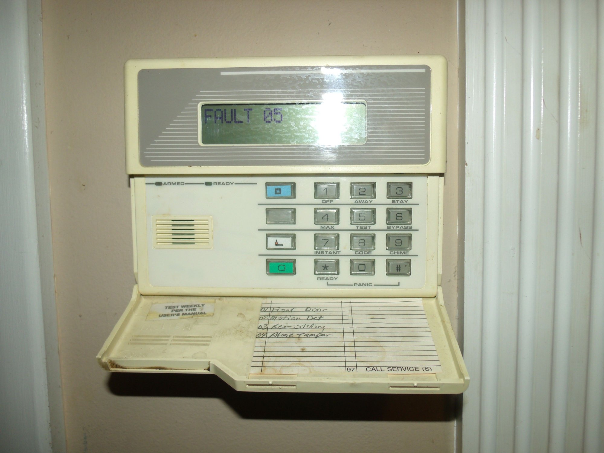 Alarm system fault code 5 - DoItYourself.com Community Forums