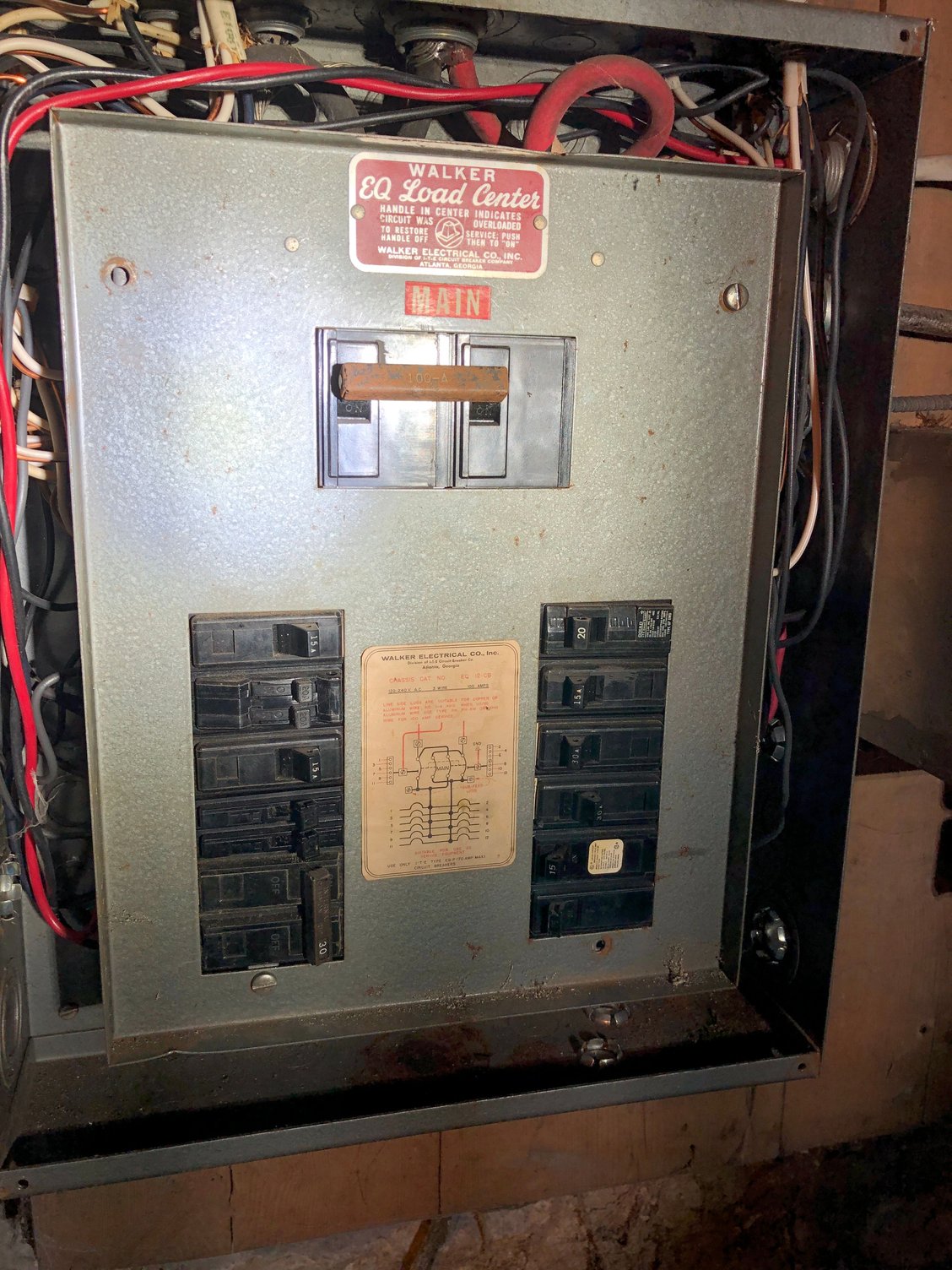 Walker/ITE Panel and frayed wire Community Forums