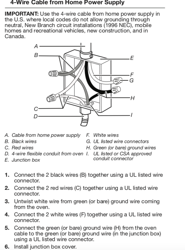 Wall Oven Electrical Connection Community Forums