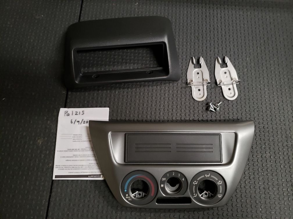 Interior/Upholstery - OEM Radio Relocation Kit and OEM Hvac/Radio Panel - New - 2003 to 2006 Mitsubishi Lancer Evolution - San Diego, CA 92123, United States