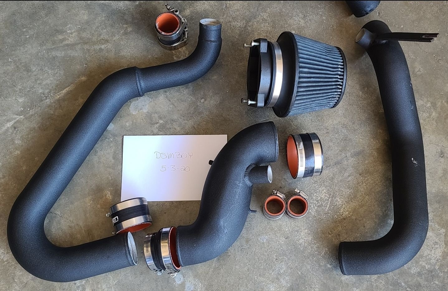 Engine - Intake/Fuel - Injen Cast Aluminum Intake &l IC Piping - Evo 8/9 - Used - Austin, TX 78754, United States