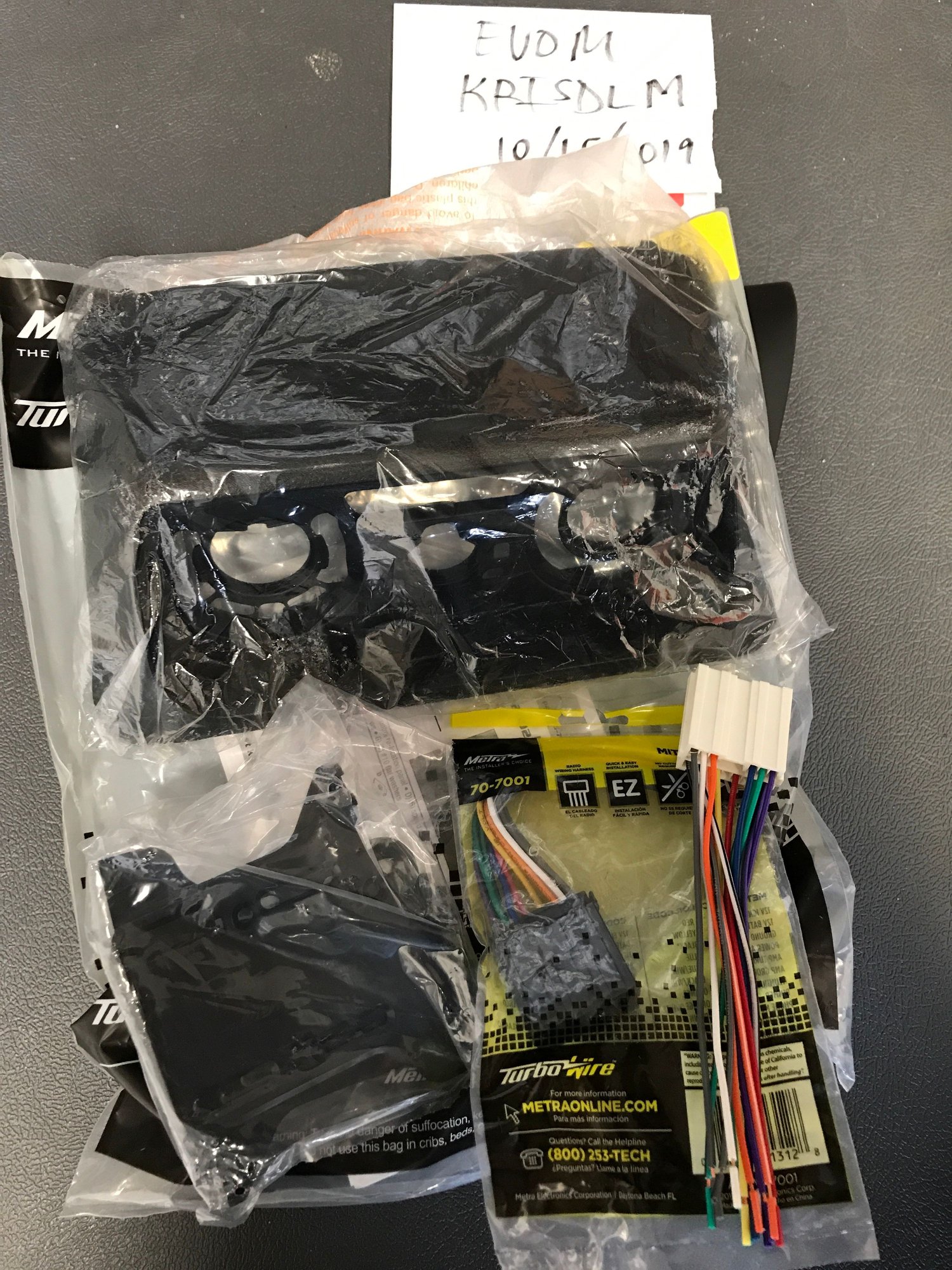 Interior/Upholstery - Metra Double Din Kit + Custom Install Parts Double Din Kit - New - 2003 to 2006 Mitsubishi Lancer Evolution - San Francisco, CA 94132, United States