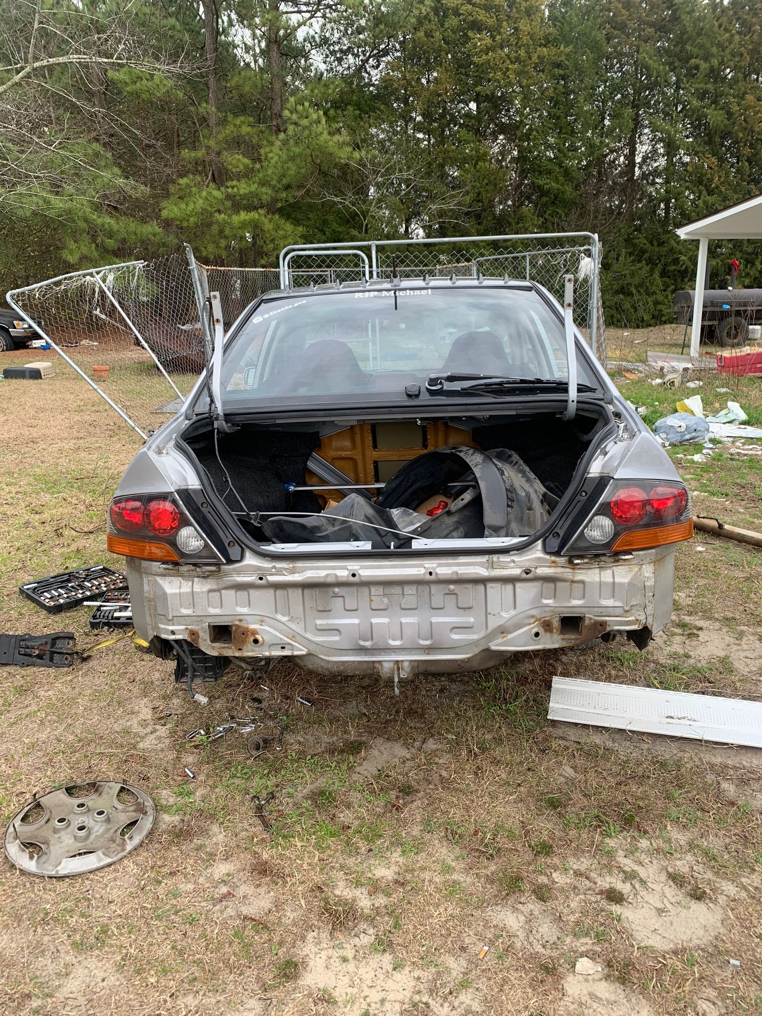 2003 Mitsubishi Lancer Evolution - Shell for sale - Used - VIN JA3AH86F33U107434 - 150,000 Miles - 4 cyl - AWD - Manual - Sedan - Silver - Orrum, NC 28369, United States
