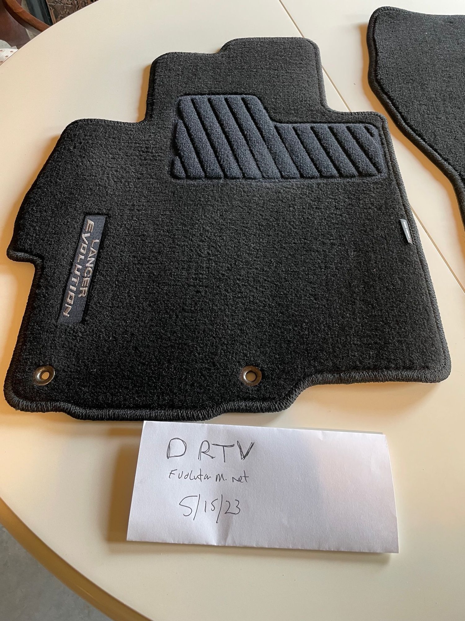 Interior/Upholstery - OEM Evo X floor mat set - Used - 2008 to 2015 Mitsubishi Lancer Evolution - Fairfax, VT 05454, United States