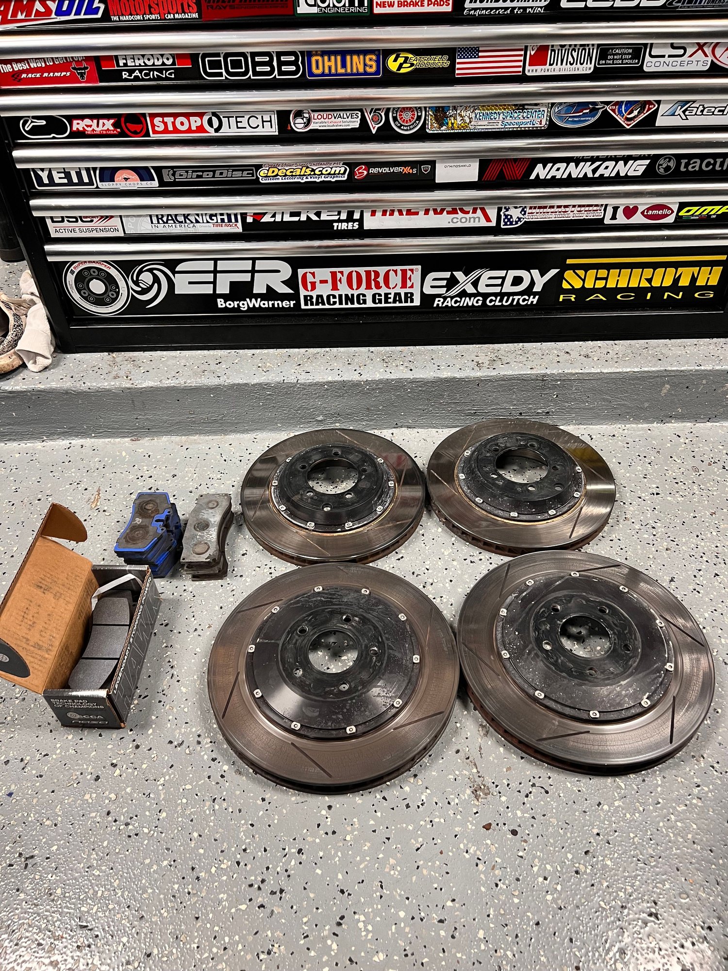 Brakes - Evo 8/9 Stoptech Trophy front/rear BBK & Carbotech pads - Used - 2003 to 2006 Mitsubishi Lancer Evolution - Boca Raton, FL 33434, United States