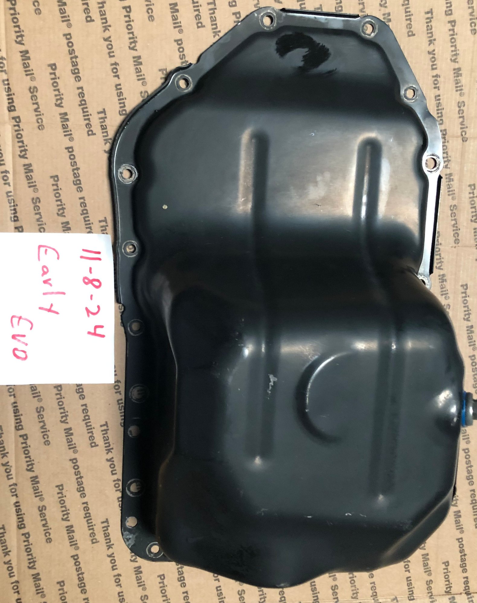 Engine - Internals - Evo X oil pan - Used - 2009 to 2015 Mitsubishi Lancer Evolution - Henderson, NV 89052, United States