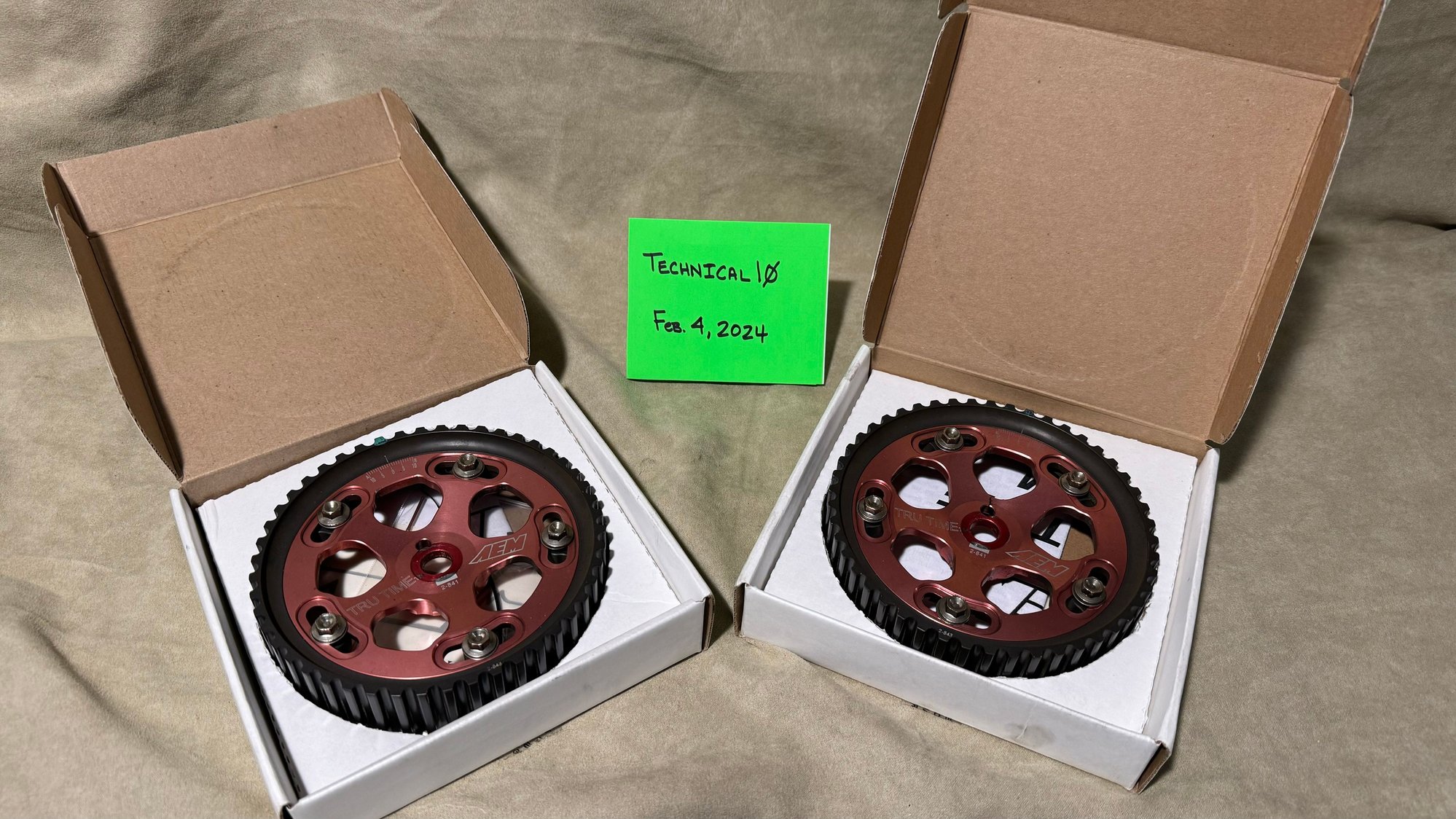 Engine - Internals - Used red AEM adjustable cam gears - Used - -1 to 2024  All Models - Pasadena, MD 21122, United States