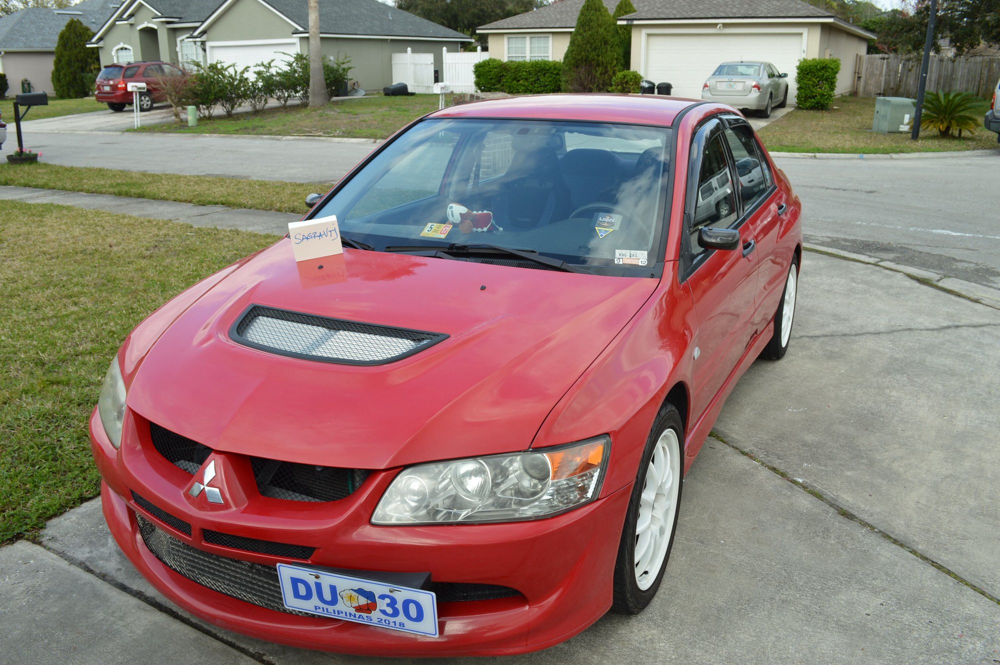 2004 Mitsubishi Lancer Evolution - FS: 2004 Mitsubishi Lancer Evolution 8 RS VIN: JA3AH36D34U070663 - Used - VIN JA3AH36D34U070663 - 108,000 Miles - 4 cyl - AWD - Manual - Sedan - Red - Orange Park, FL 32073, United States