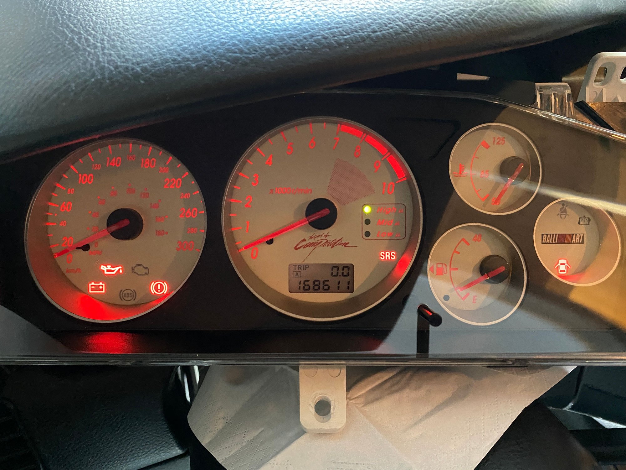 Interior/Upholstery - Evo 7/8/9 Ralliart Instrument Cluster JDM 300kph - Used - Martigny, Switzerland