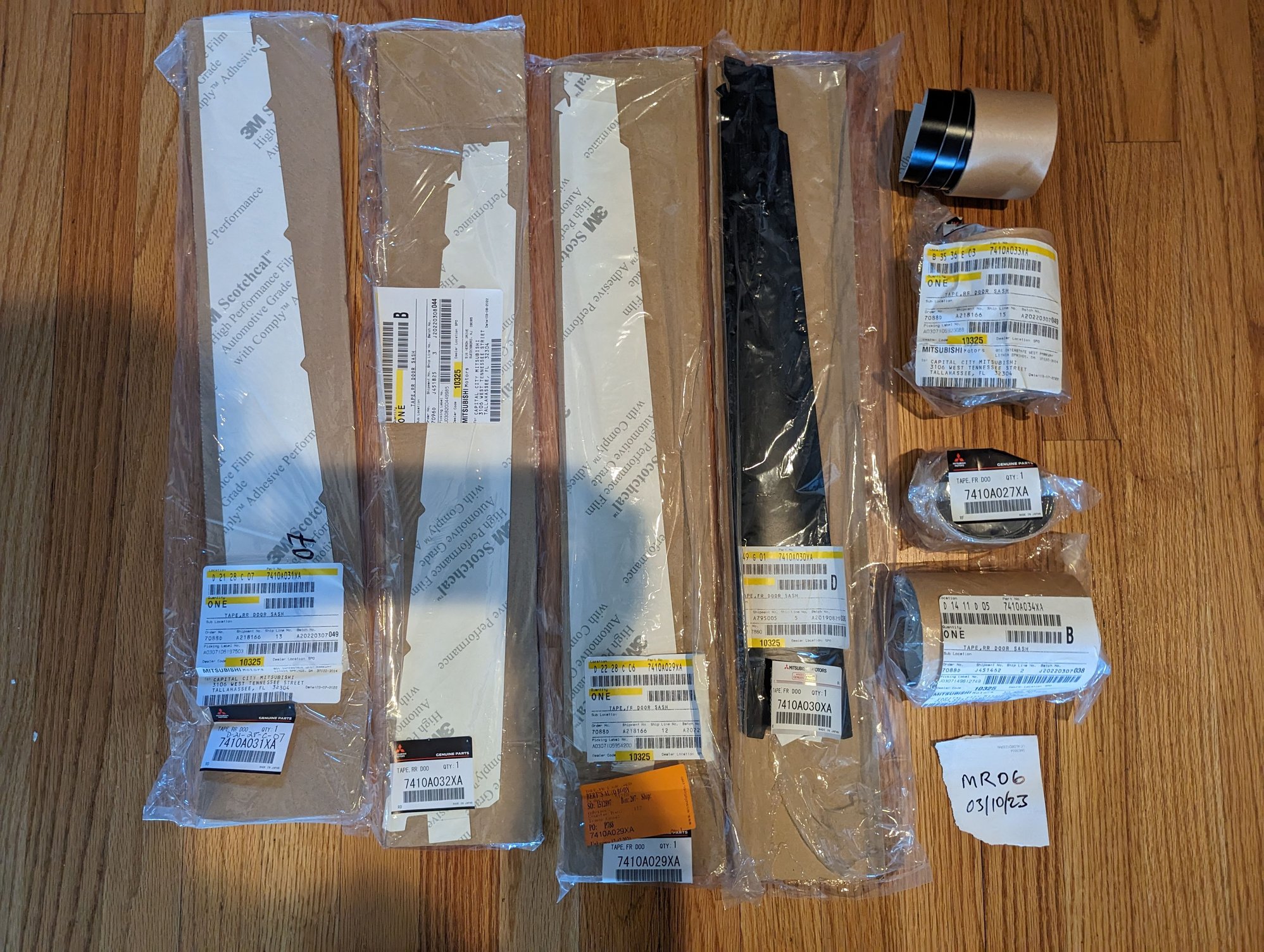 Exterior Body Parts - NEW OEM Door Tape/Sash 8-Piece Complete Set - New - 2006 Mitsubishi Lancer Evolution - Redding, CA 96001, United States