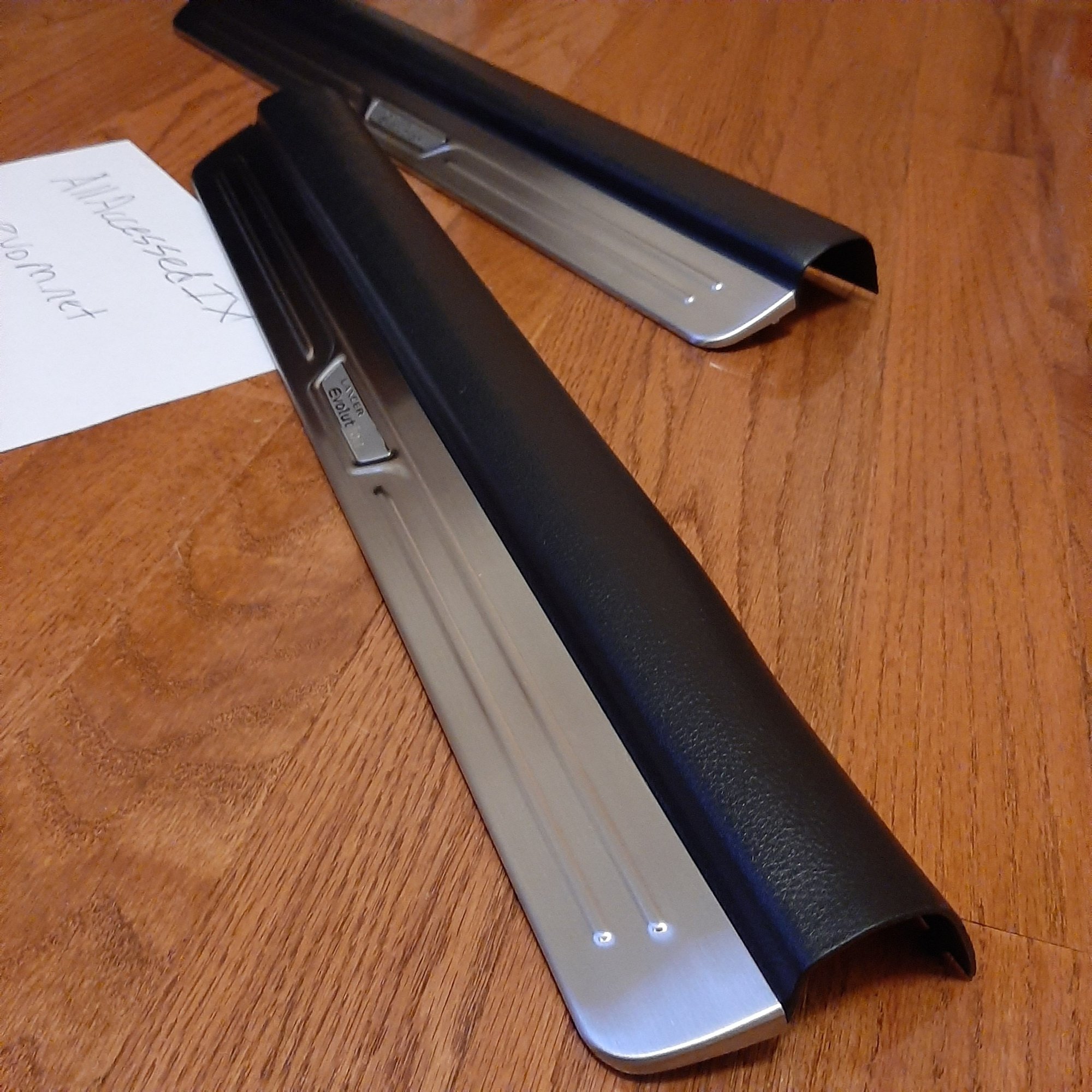 Interior/Upholstery - Evo 8/9 Genuine aluminum scuff plates *DISCONTINUED* - Used - 2003 to 2006 Mitsubishi Lancer Evolution - Winnipeg, MB R3R3G3, Canada