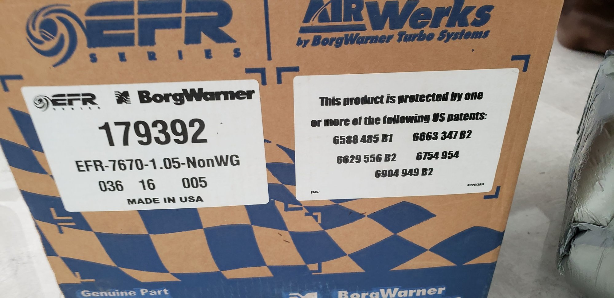 Engine - Power Adders - Efr 7670 1.05 ar *new in box* - New - San Juan, Puerto Rico