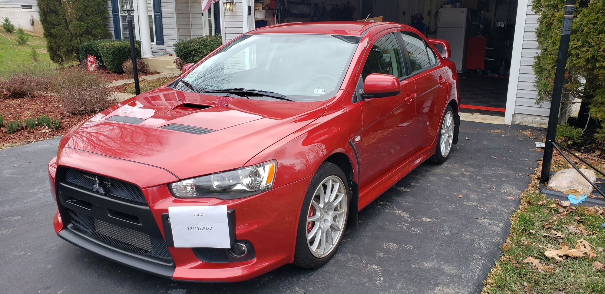 2011 Mitsubishi Lancer Evolution - Negligented EVO X - Used - VIN JA32W8FV2BU043693 - 47,200 Miles - 4 cyl - AWD - Manual - Sedan - Red - Manassas, VA 20112-7826, United States