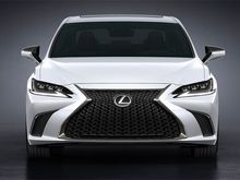 (The F Sport's front design is different but not peacocky. Both standard bi-LED headlights and optional triple-beam LED headlights are available. Photo credit: Lexus)