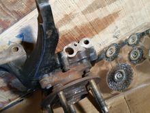 Before cleaning/painting. Just getting started on mating surfaces.