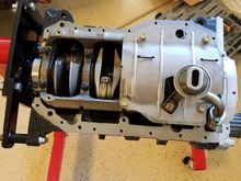 Installed Oil pick up tube and baffle.  Cleaned with compressed air.  All hardware torqued to spec.