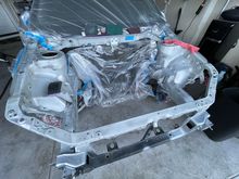 sanded down with the scotch pads, and 80 in some places.