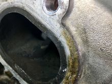 This is the hole that needs the repair.