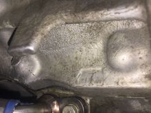 Rear side of fitting that's leaking