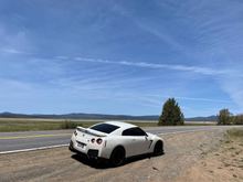 snapping some pics at my usual pee stop in BFE