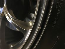 Chip from road debris