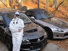 me n my Evo, with my bro's s2k in the background