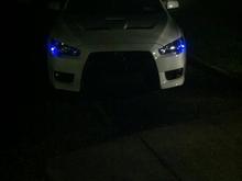 Blue Corner Bulbs