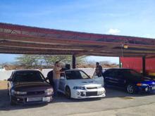 at the drag track