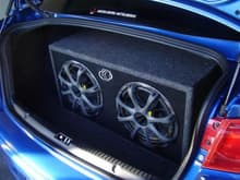 2 12&quot; Kicker Comp Subs Powered By A Kicker ZX400.1