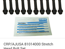 Ok guys so I found a pretty good deal on some head bolts here less than $20 and free shipping. Now on this particular item it doesn't say what vehicle it fits, but it has the same item number that the other ones had I showed you guys. When I placed the order I left a note for the company asking if they would please verify these bolts will fit an 02 Mitsubishi Lancer 2.0. According to the shipping information they normally ship the item the next day so maybe they will reply tomorrow