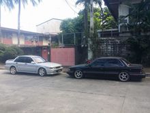 Our 2 Galants 1 Silver 93 GTi MMC / AMG.  2nd 91 Black Galant Super Saloon