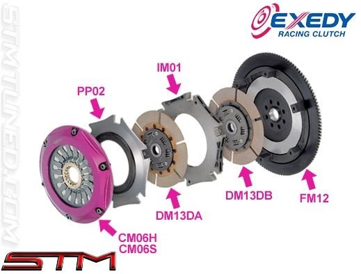 Drivetrain - Exedy MM022HD set-up + SD pressure plate - Used - 2003 to 2006 Mitsubishi Lancer Evolution - San Diego, CA 92121, United States