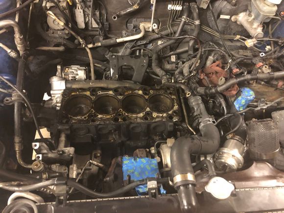 What the block looked like