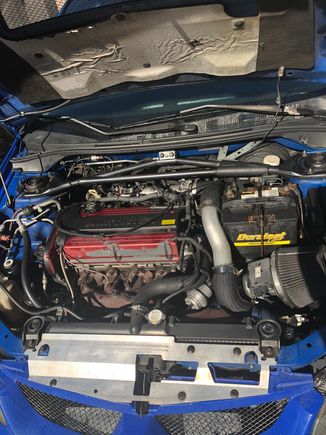 After cleaning engine bay.