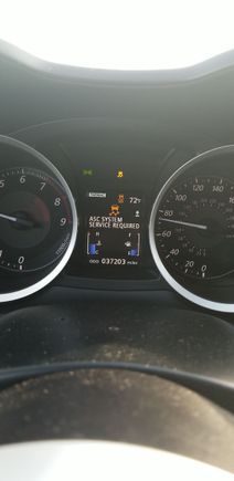 ASC SYSTEM SERVICE REQUIRED