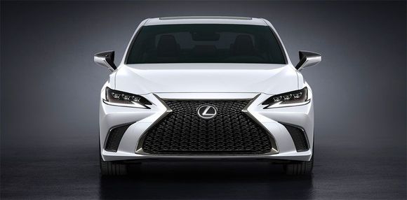 (The F Sport's front design is different but not peacocky. Both standard bi-LED headlights and optional triple-beam LED headlights are available. Photo credit: Lexus)