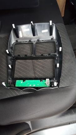 2015 Mitsubishi Outlander Sport Radio Bezel -Back