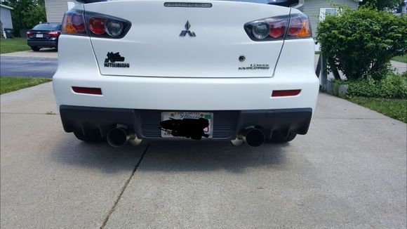 from behind