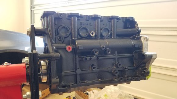 Red plug is for the Mivec Oil feed