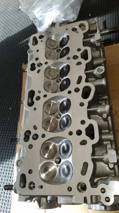 +1mm Intake and +1mm exhaust valves. Cylinder bowls cleaned up.