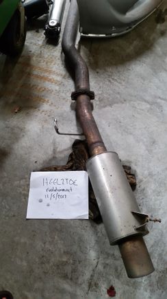 RMR Exhaust With Test Pipe. Shortened to fit JDM rear bumper. $250 for catback $50 for test pipe