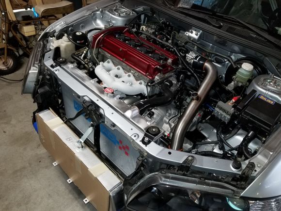 Back in, finishing build.