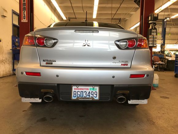 Heat Shields, S-AWC Badging, OEM Mud flaps and OEM Side Wind Deflectors installed.