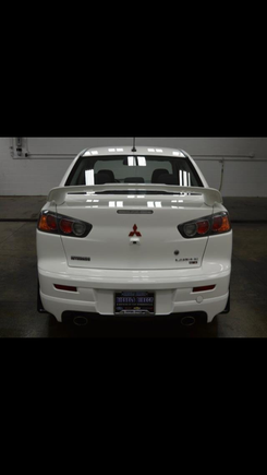 Stock Ralliart 2013, Rear Side.