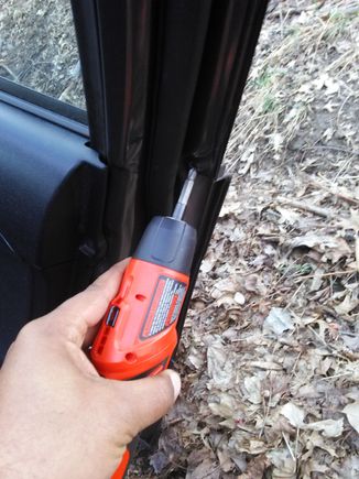 Front screw to remove chrome panel for plasti dip