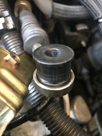 Shifter bushing doesn't fit inside cable.