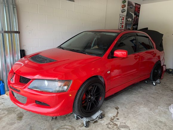 How the car currently sits. 