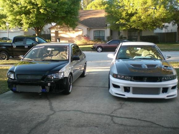 soon to be two boosted mitsubishi's. =]